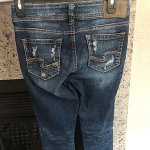 Silver Suki Jeans, Size 25